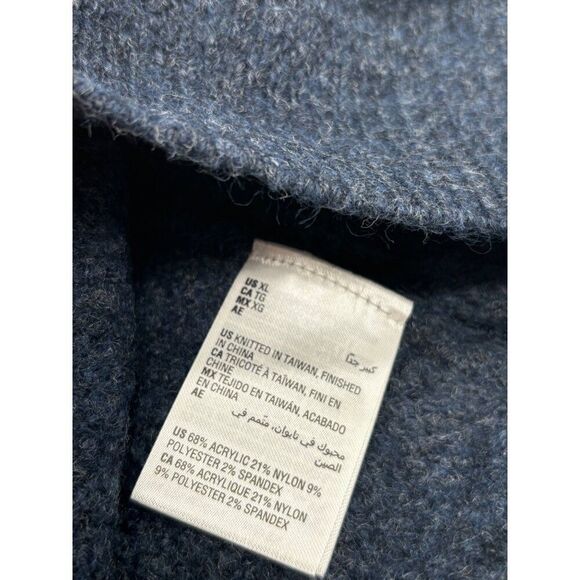 Style & Co Thermal Knit Sweater, Dark Sky Heather, XL - Picture 7 of 10